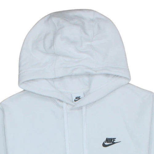 Nike Women White Small Pullover Hoodie Sweatshirt Cotton Blend - Image 8