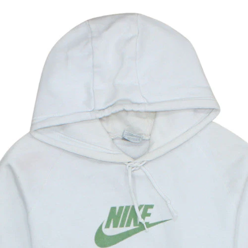 Nike Women White XL Pullover Hoodie with Green Logo - Image 8