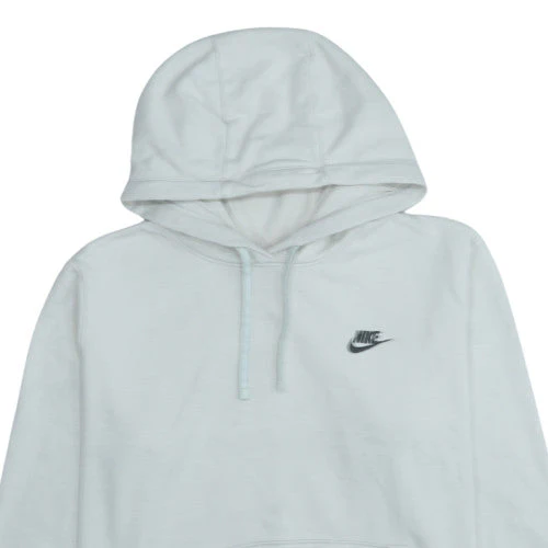 Nike Women White XL Pullover Hoodie with Logo Front Pocket - Image 8
