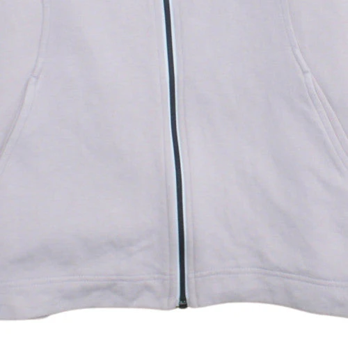 Nike Women's Beige Full Zip Hoodie Small - Cotton Blend Sweatshirt - Image 7