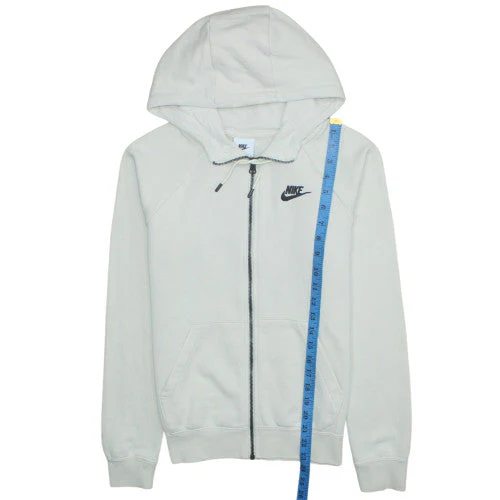 Nike Women's Beige Full Zip Hoodie XS Hooded Sweatshirt - Image 3