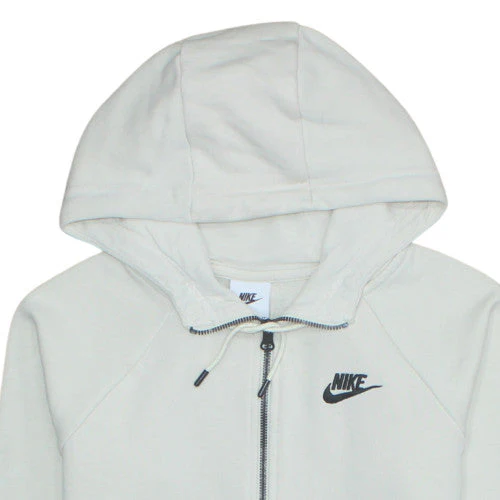 Nike Women's Beige Full Zip Hoodie XS Hooded Sweatshirt - Image 8