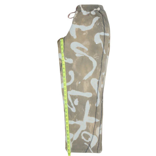 Nike Womens Beige Tie Dye Fleece Sweatpants M Regular Fit - Image 3