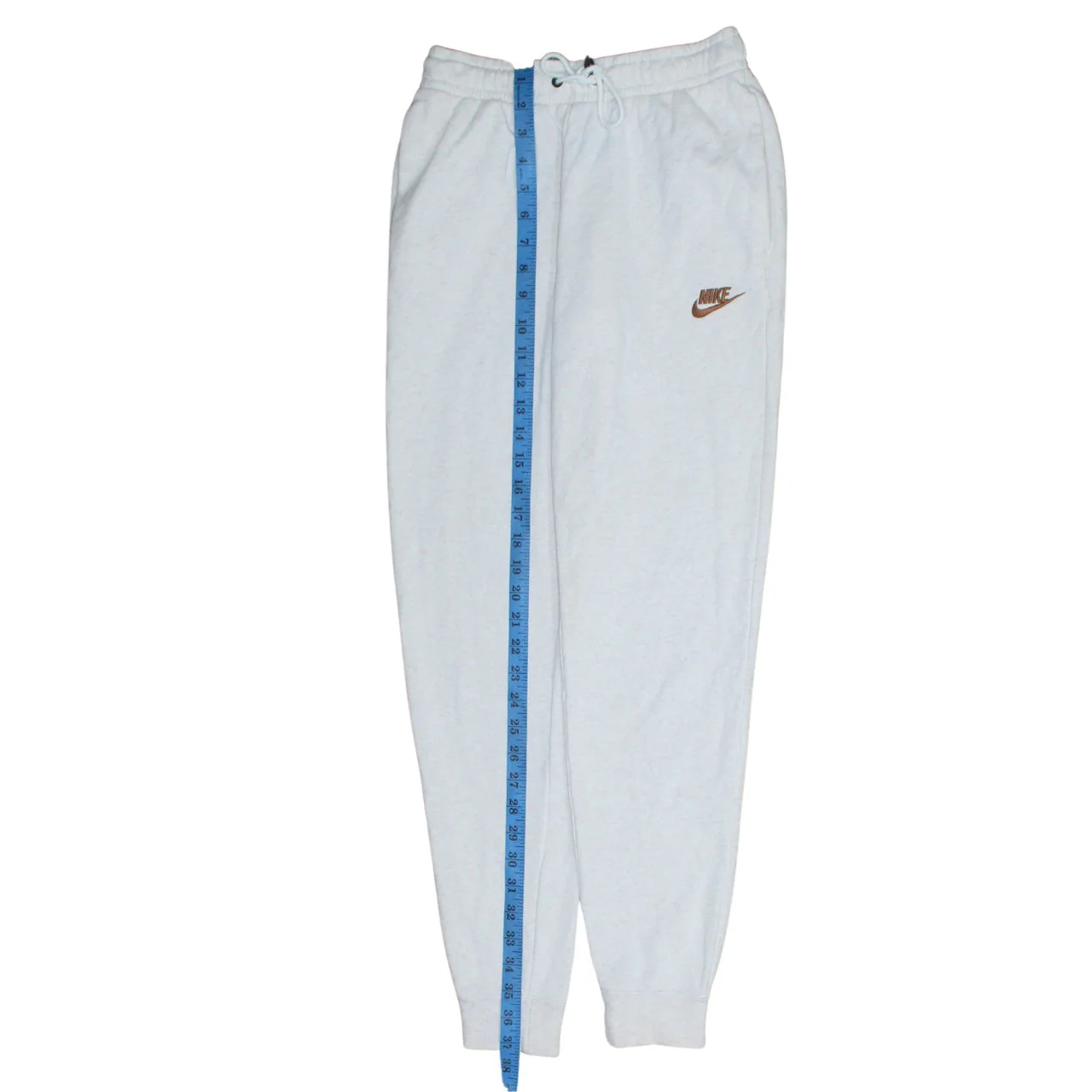 Nike Womens Beige XS Jogger Sweatpants 80% Cotton 20% Polyester - Image 2