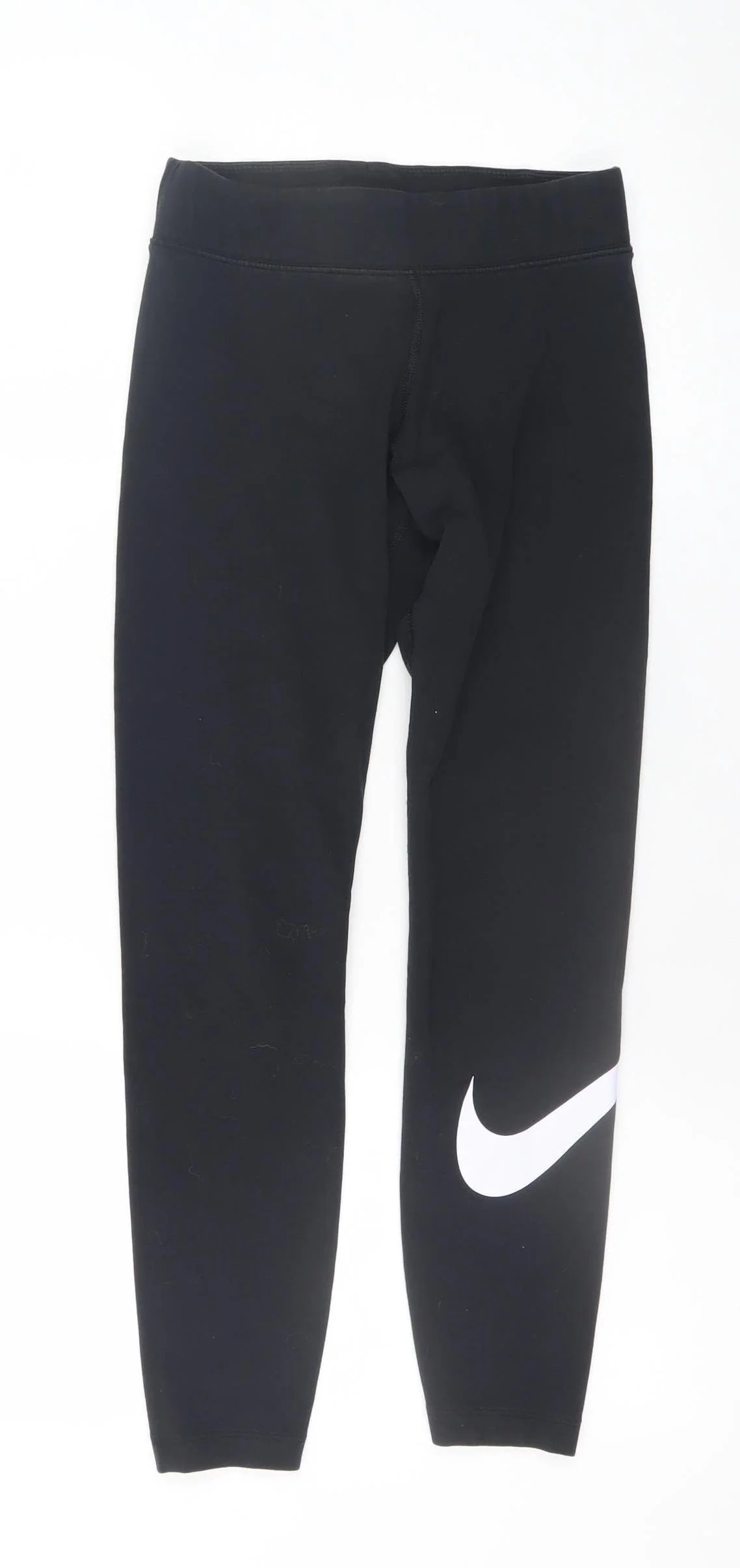 Nike Women's Black Ankle Leggings S Stretch Cotton Blend
