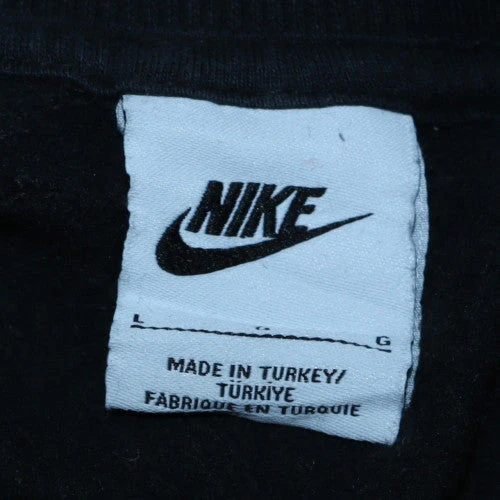 Nike Womens Black Cotton Blend Crew Neck Pullover Sweatshirt Size L - Image 5