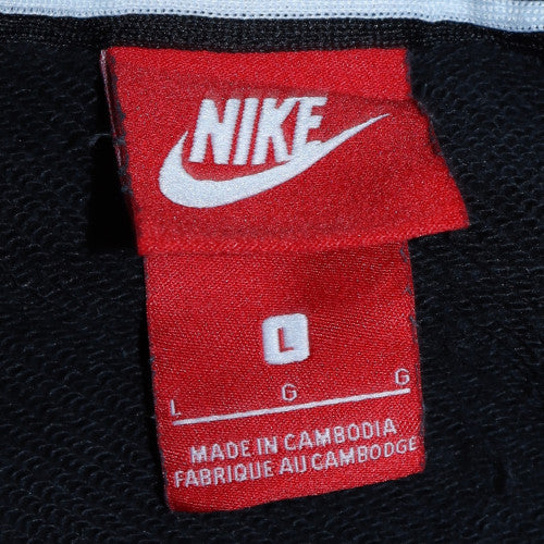 Nike Women's Black Cotton Pullover Sweatshirt Size L - Image 5