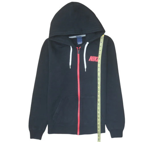Nike Womens Black Full Zip Hoodie M Hooded Sweatshirt - Image 3