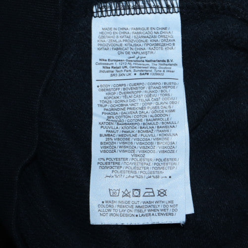 Nike Womens Black Full Zip Hoodie Size M Hooded Sweatshirt - Image 6