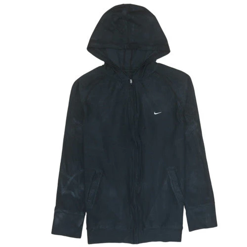 Nike Women's Black Full Zip Hoodie Size M Lightweight Sportswear