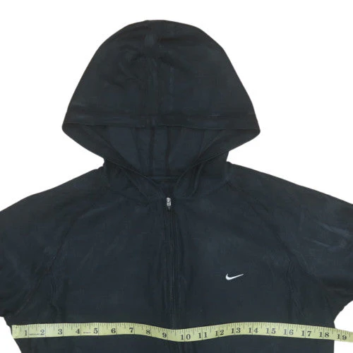 Nike Women's Black Full Zip Hoodie Size M Lightweight Sportswear - Image 2
