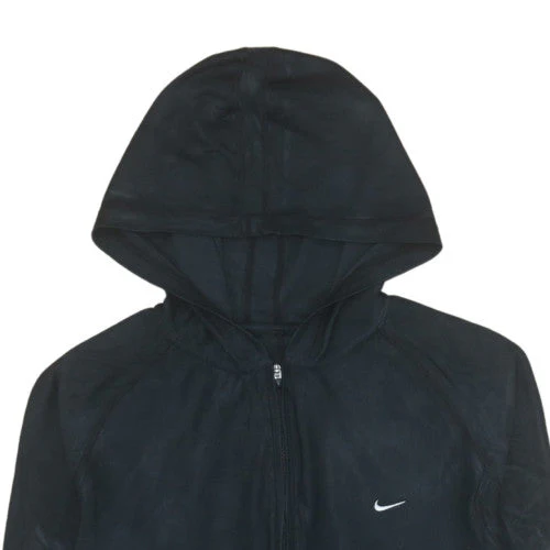 Nike Women's Black Full Zip Hoodie Size M Lightweight Sportswear - Image 7