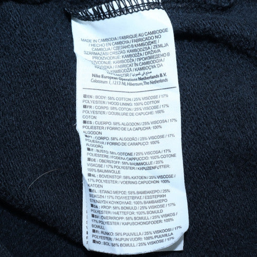 Nike Womens Black Full Zip Hoodie Size S Cotton Blend Sweatshirt - Image 6
