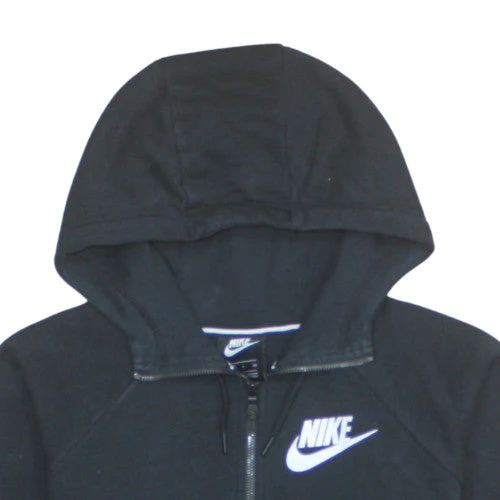 Nike Womens Black Full Zip Hoodie Size S Cotton Blend Sweatshirt - Image 8