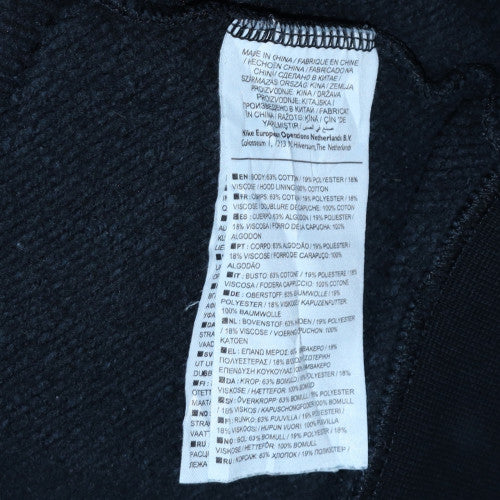Nike Women's Black Full Zip Hoodie Small Cotton Blend - Image 6