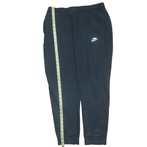 Nike Womens Black Jogger Sweatpants L Elastic Waist Fleece Trousers - Image 2