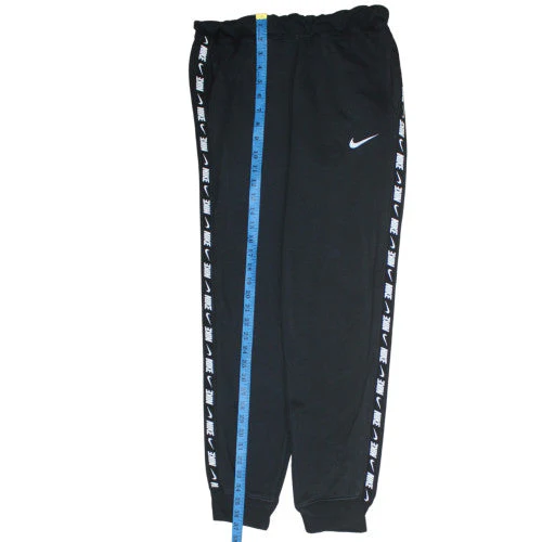 Nike Womens Black Jogger Sweatpants Size S Elastic Waist Fleece Logo Trousers - Image 3