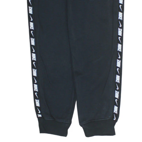 Nike Womens Black Jogger Sweatpants Size S Elastic Waist Fleece Logo Trousers - Image 7