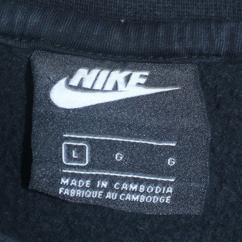 Nike Womens Black L Sweatshirt Crew Neck Pullover Cotton Blend - Image 5