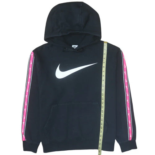 Nike Women's Black Large Pullover Hoodie with Pink Trim - Image 3
