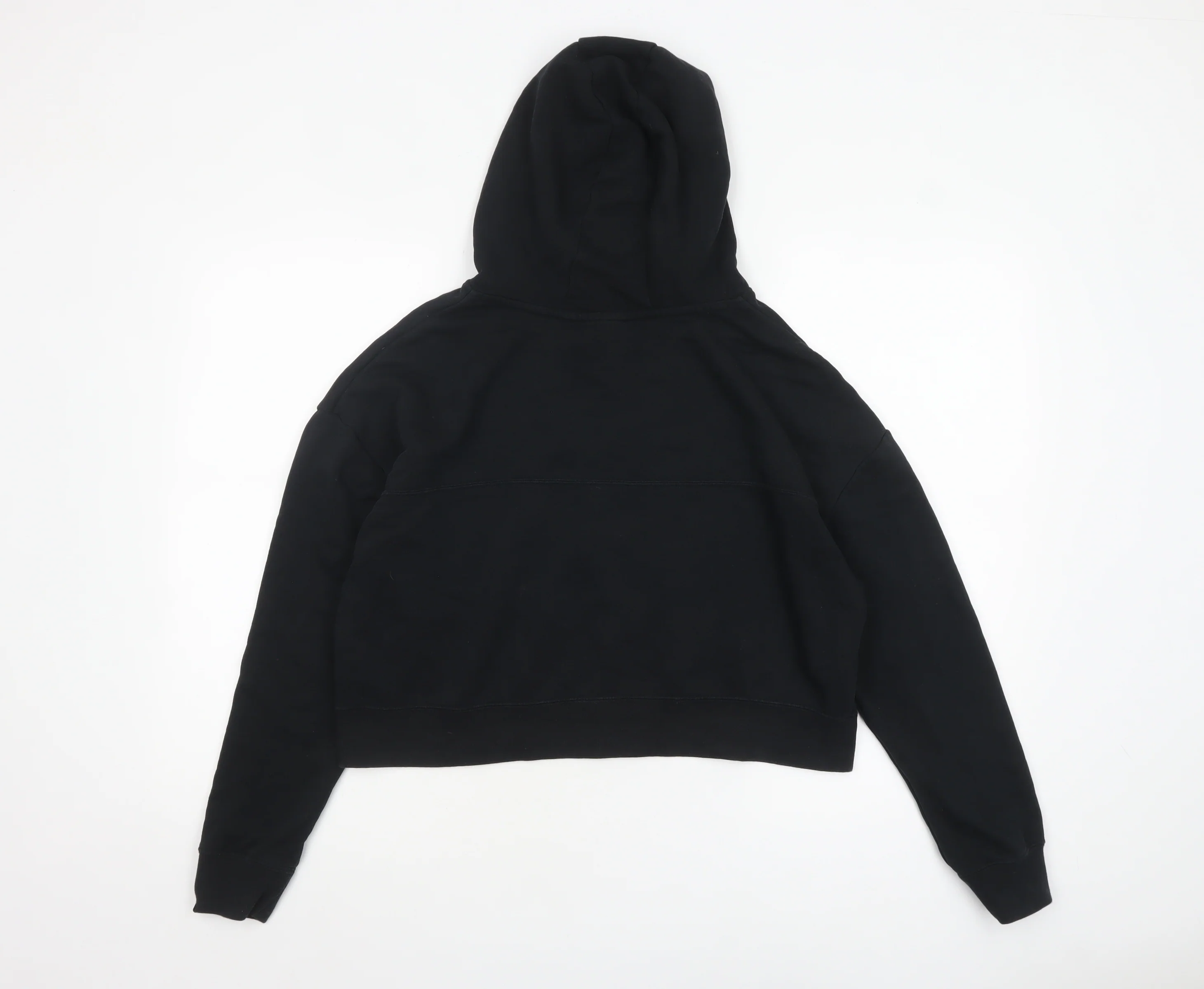 Nike Womens Black Medium Pullover Hoodie with Metallic Logo - Image 3