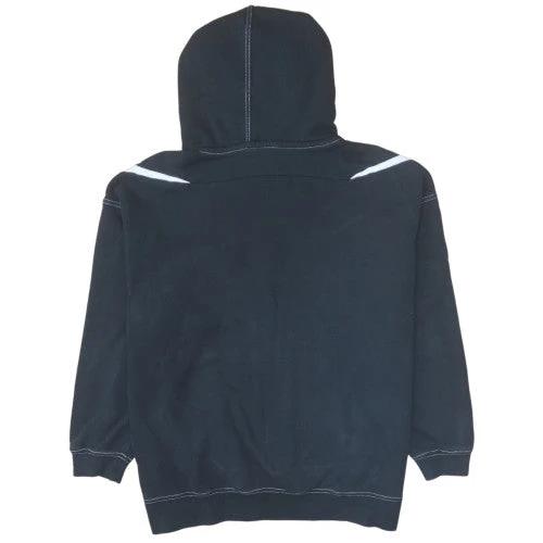 Nike Womens Black Pullover Hoodie L Graphic Logo Cotton Blend - Image 4