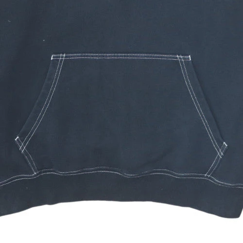 Nike Womens Black Pullover Hoodie L Graphic Logo Cotton Blend - Image 8