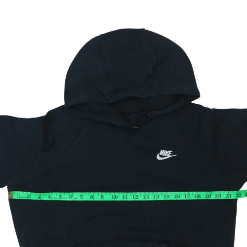 Nike Women's Black Pullover Hoodie M Cotton Blend Casual Sportswear - Image 2