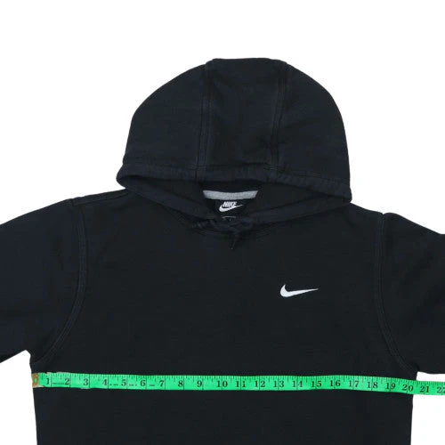 Nike Womens Black Pullover Hoodie Small Fleece Lined Casual - Image 3
