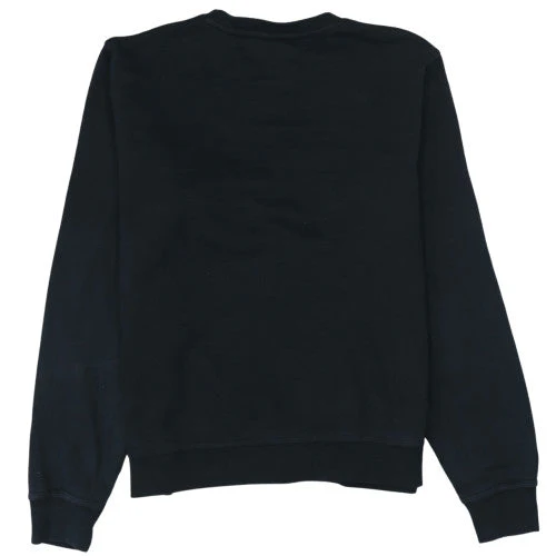Nike Women's Black Pullover Sweatshirt L Fleece Crew Neck Logo - Image 4