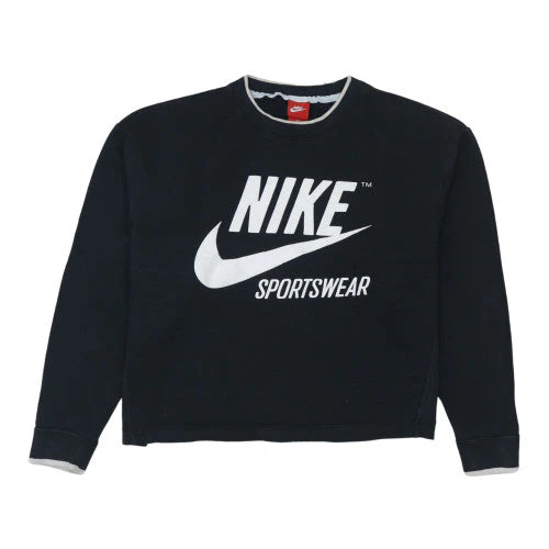 Nike Womens Black Sportswear Crew Neck Pullover Sweatshirt M