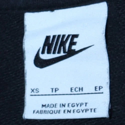 Nike Womens Black XS Pullover Hoodie Gold Logo Sweatshirt - Image 5