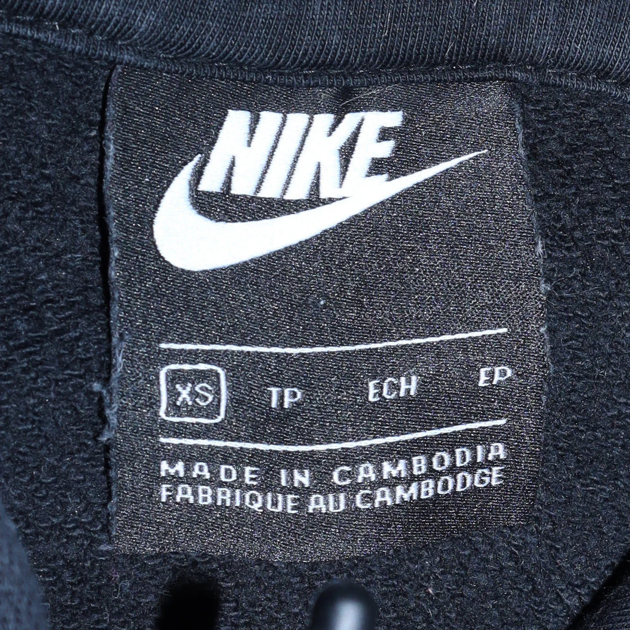 Nike Women's Black XS Pullover Hoodie Sweatshirt Cotton Blend - Image 5