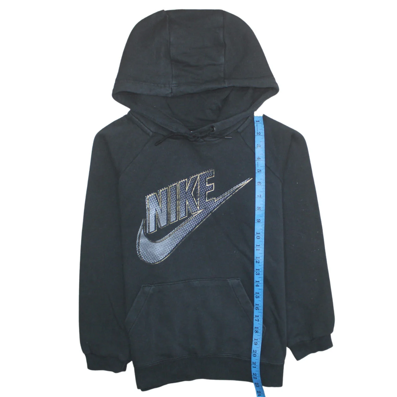 Nike Womens Black XS Pullover Hoodie with Logo Print - Image 3