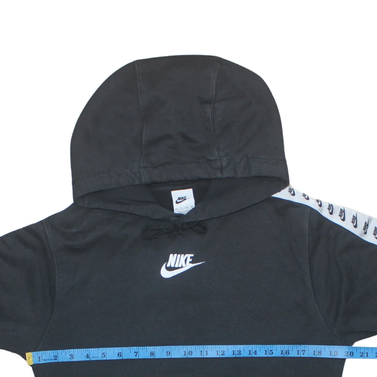 Nike Womens Black XS Pullover Hoodie with Logo Sleeve Detail - Image 2