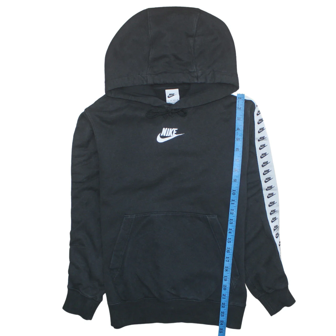 Nike Womens Black XS Pullover Hoodie with Logo Sleeve Detail - Image 3