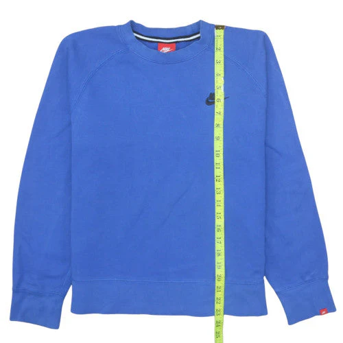 Nike Womens Blue Crew Neck Pullover Sweatshirt M - Image 2