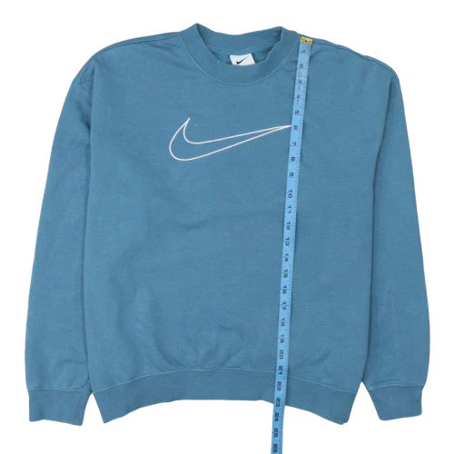 Nike Women's Blue Crew Neck Pullover Sweatshirt Small Dri-FIT - Image 3