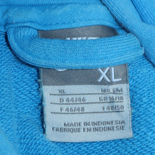 Nike Womens Blue Pullover Hoodie XL Cotton Blend Logo Sweatshirt - Image 5