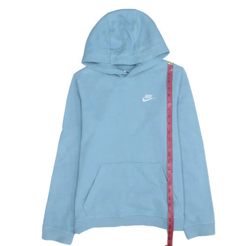 Nike Womens Blue Pullover Hoodie XL Relaxed Fit Casual Sweatshirt - Image 2