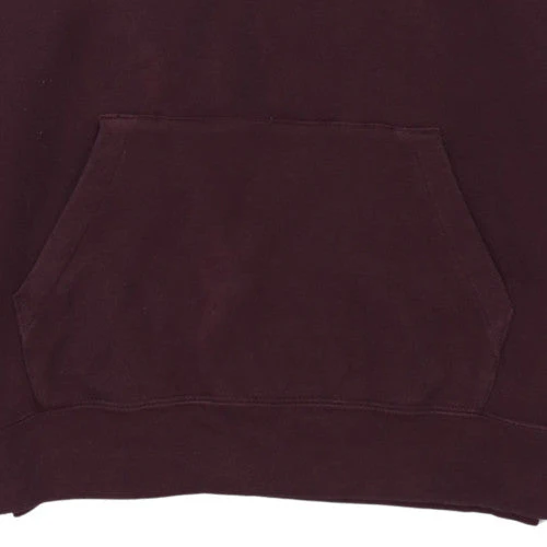 Nike Women's Burgundy Pullover Hoodie Small Cotton Logo Sweatshirt - Image 7