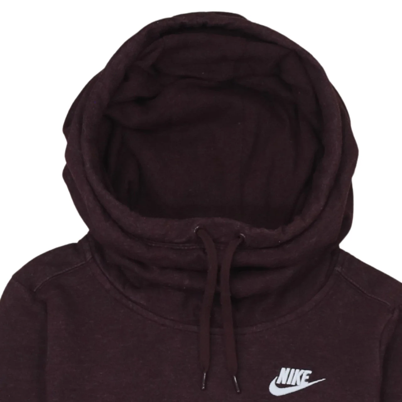 Nike Women's Burgundy Pullover Hoodie XS Cotton Blend Fleece - Image 7