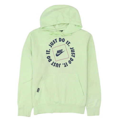 Nike Women's Green Pullover Hoodie Medium Just Do It Logo