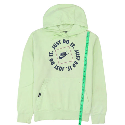 Nike Women's Green Pullover Hoodie Medium Just Do It Logo - Image 3