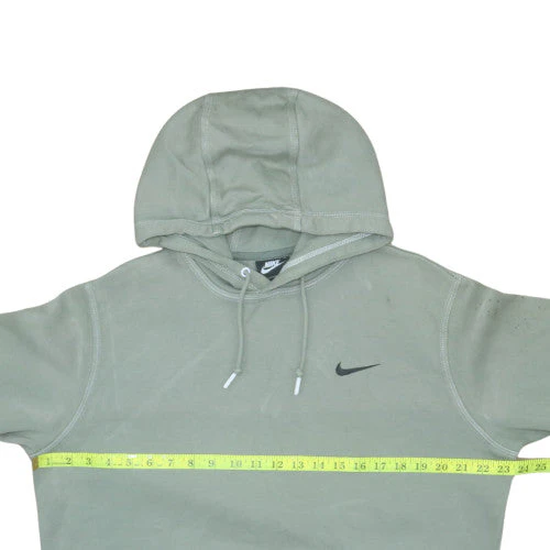 Nike Womens Green Pullover Hoodie Size L Fleece Lined Casual Sweatshirt - Image 2