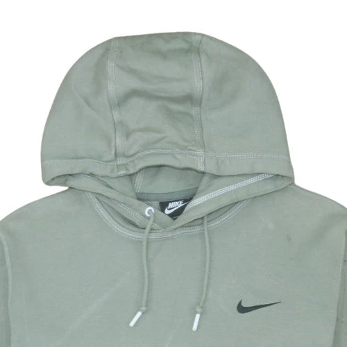 Nike Womens Green Pullover Hoodie Size L Fleece Lined Casual Sweatshirt - Image 8