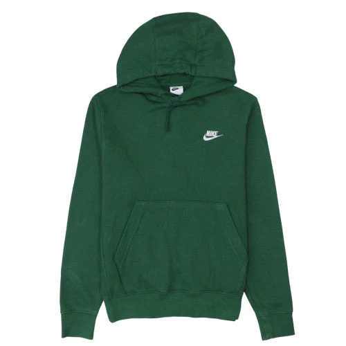 Nike Women's Green Pullover Hoodie XS Cotton Blend Casual Sweatshirt