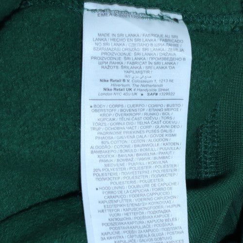 Nike Women's Green Pullover Hoodie XS Cotton Blend Casual Sweatshirt - Image 5