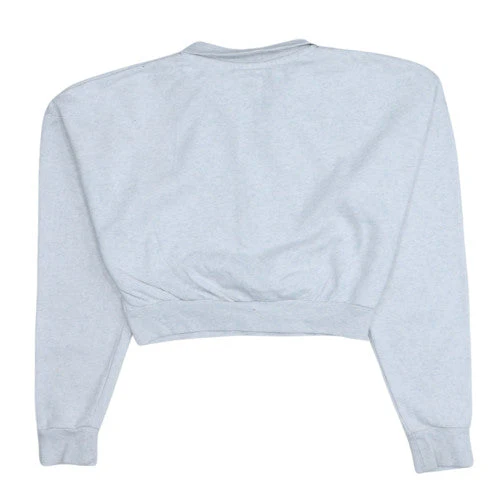 Nike Womens Grey 1/2 Zip Cropped Sweatshirt XS - Image 4