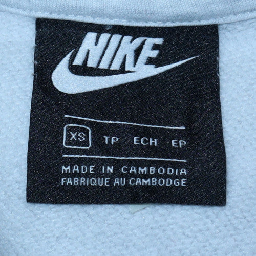 Nike Womens Grey 1/2 Zip Cropped Sweatshirt XS - Image 6